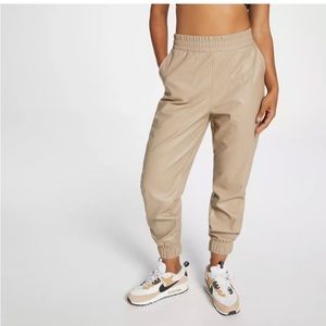 💎NWT🏷Calia ATH-LEATHER JOGGER in KHAKI BEIGE SIZE MEDIUM